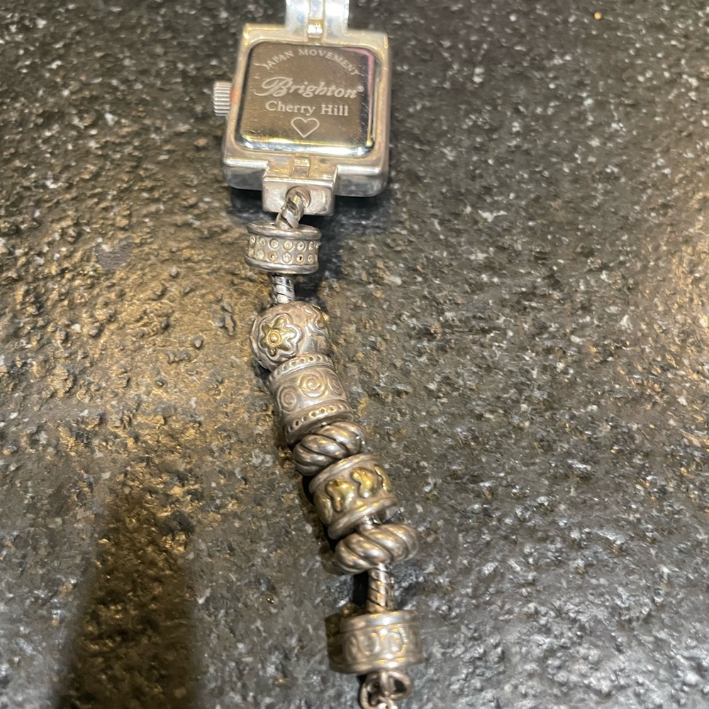 Brighton Silver Rectangular Watch With Decorative… - image 6